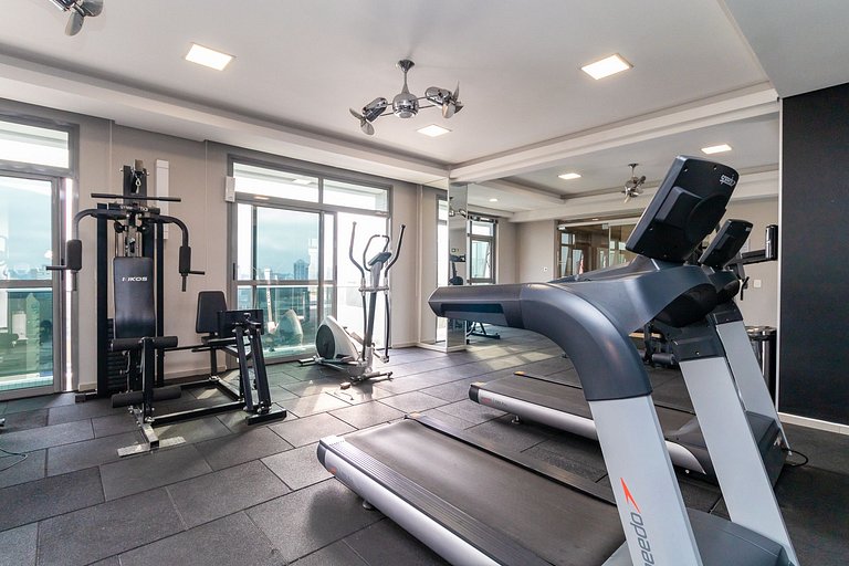 Apto de 1q no 29º andar, c/ vaga e piscina-SEV2905