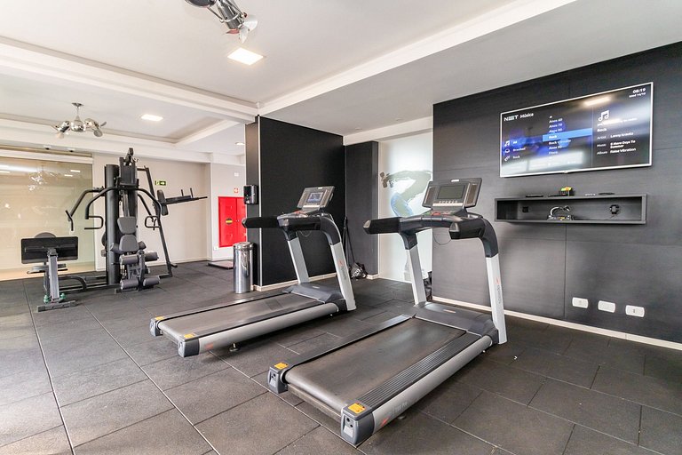 Apto de 1q no 29º andar, c/ vaga e piscina-SEV2905