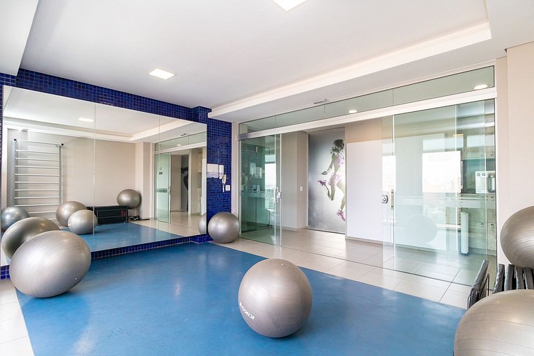 Apto de 1q no 29º andar, c/ vaga e piscina-SEV2905