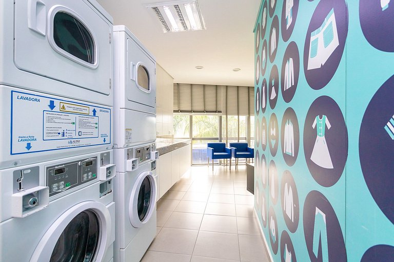 Apto de 1q no 29º andar, c/ vaga e piscina-SEV2905