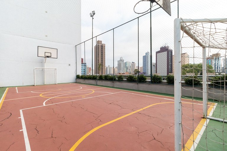 Apto de 1q no 29º andar, c/ vaga e piscina-SEV2905