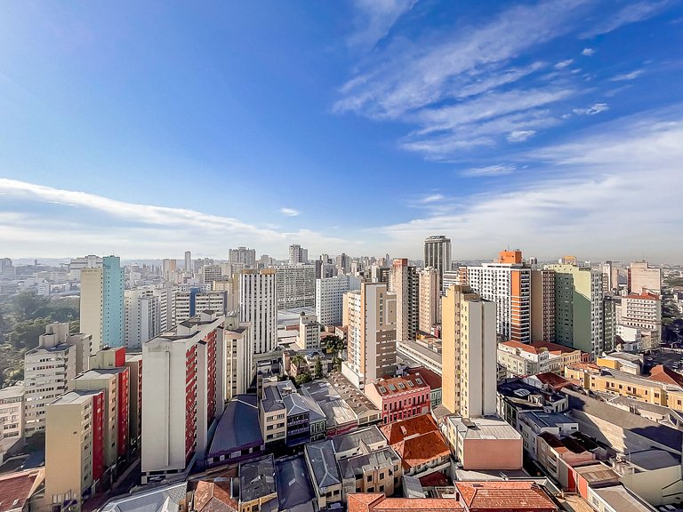 Apto de 1q c/ garagem no 21º andar - GRE2105B