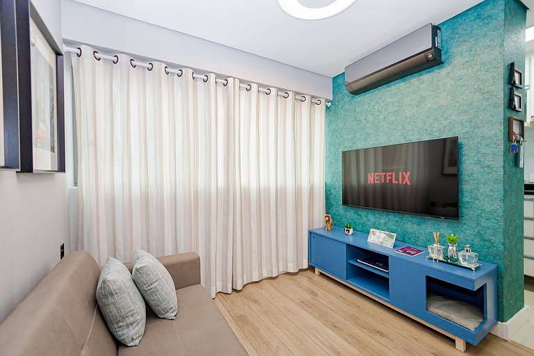 Apartamento 1 Quarto Lindíssimo, Garagem - SEV2402