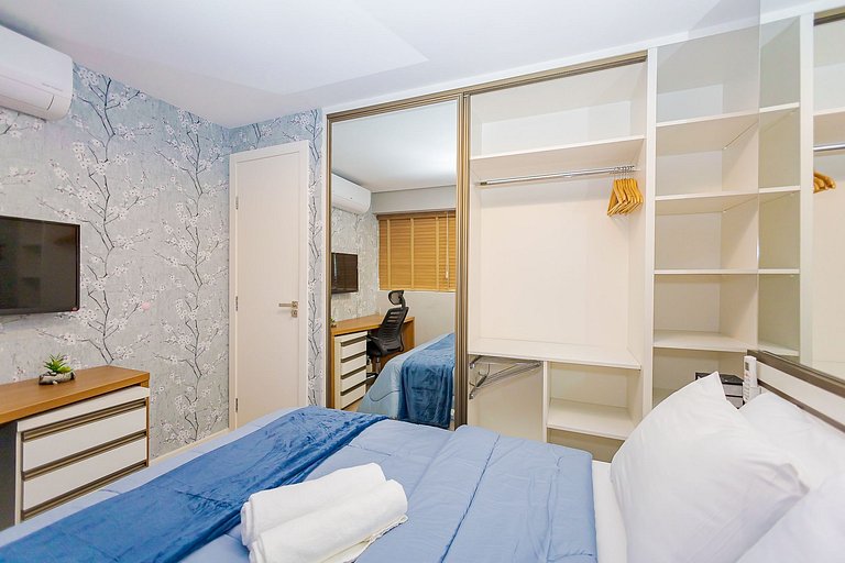 Apartamento 1 Quarto Lindíssimo, Garagem - SEV2402