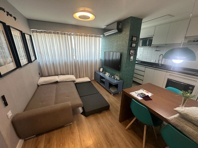 Apartamento 1 Quarto Lindíssimo, Garagem - SEV2402
