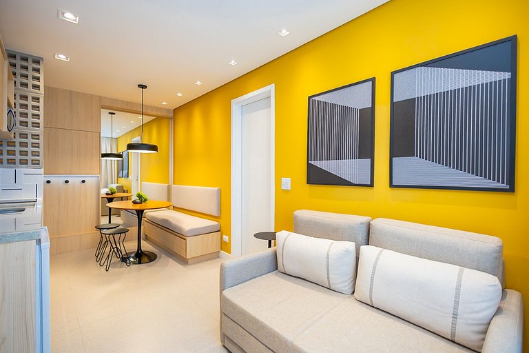 Apartamento de 1 Quarto com Sofa-Cama - FAI1509