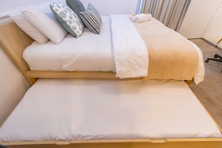 Apartamento Cama King, Solteiro e Berço - ALL1401