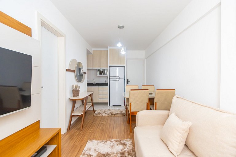 Apartamento de 1 Quarto com Sofa-Cama - CEN1104