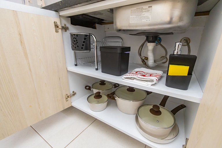 Apartamento de 1 Quarto com Sofa-Cama - CEN1104