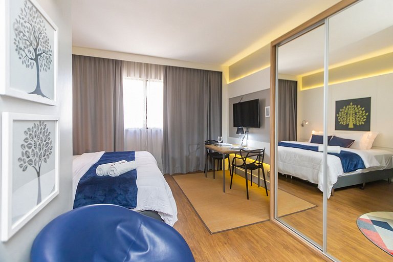 Estudio Condominio Clube no Batel - HSB1265