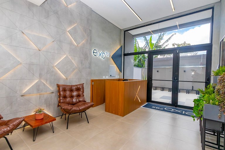 Studio Completo com Cama Auxiliar e Vaga - EIX0808
