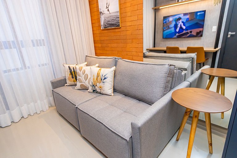 Apto de 1 Quarto Super Completo no Centro -MUV1508
