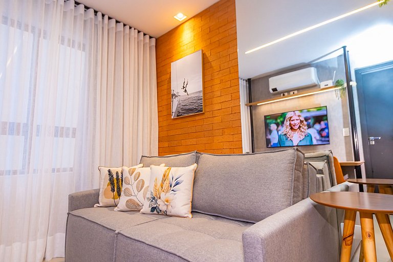 Apto de 1 Quarto Super Completo no Centro -MUV1508
