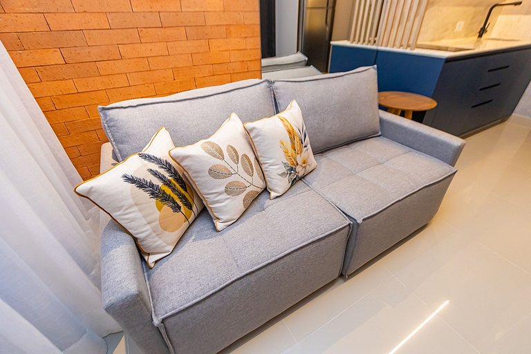 Apto de 1 Quarto Super Completo no Centro -MUV1508