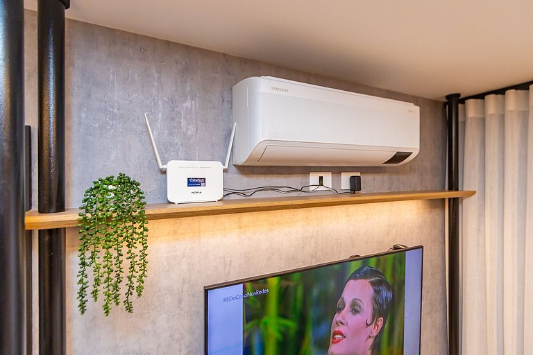 Apto de 1 Quarto Super Completo no Centro -MUV1508