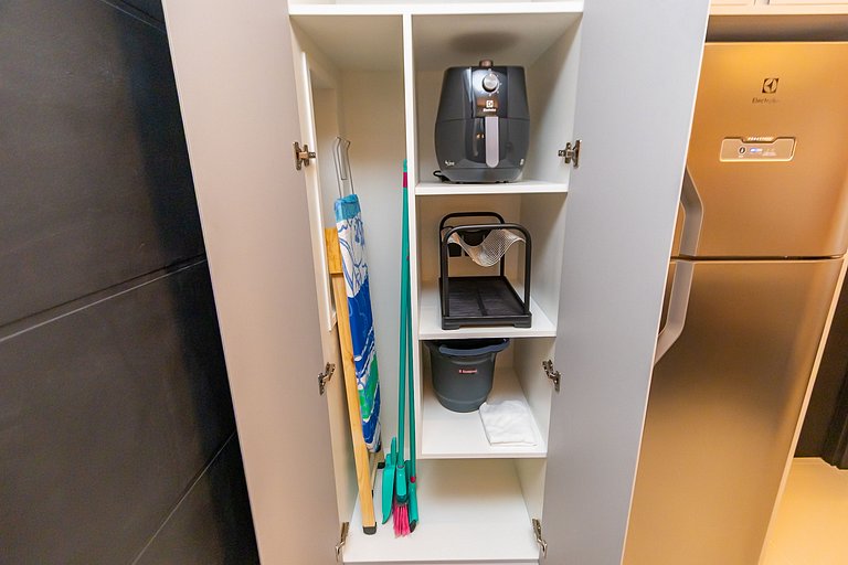 Apto de 1 Quarto Super Completo no Centro -MUV1508