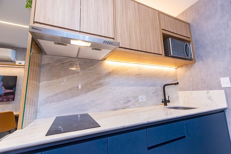 Apto de 1 Quarto Super Completo no Centro -MUV1508
