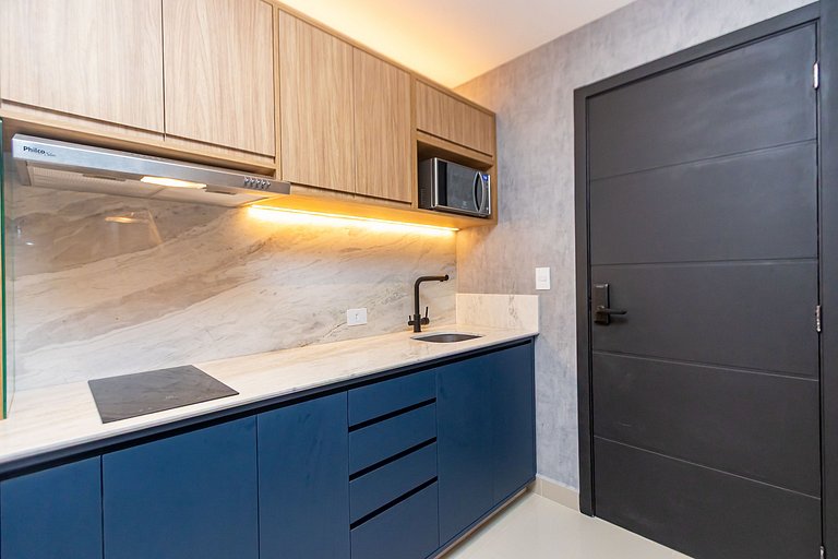 Apto de 1 Quarto Super Completo no Centro -MUV1508