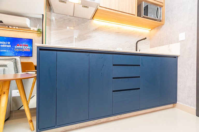 Apto de 1 Quarto Super Completo no Centro -MUV1508