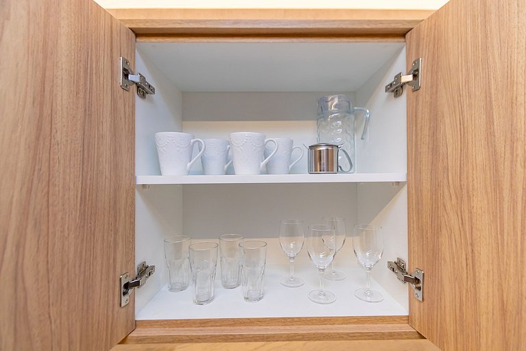 Apto de 1 Quarto Super Completo no Centro -MUV1508