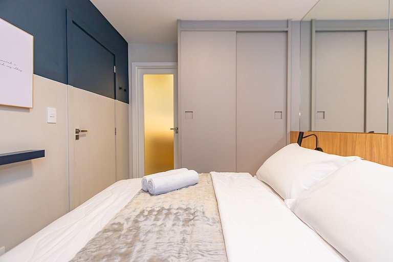 Apto de 1 Quarto Super Completo no Centro -MUV1508