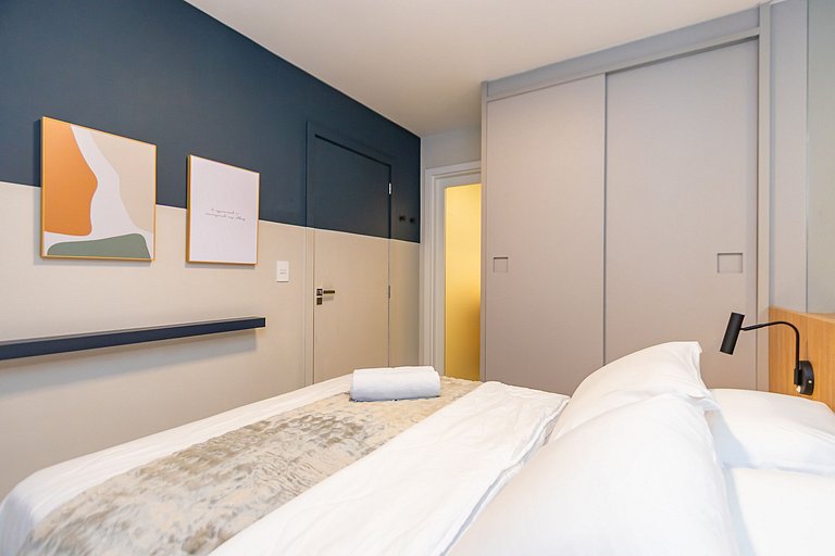 Apto de 1 Quarto Super Completo no Centro -MUV1508