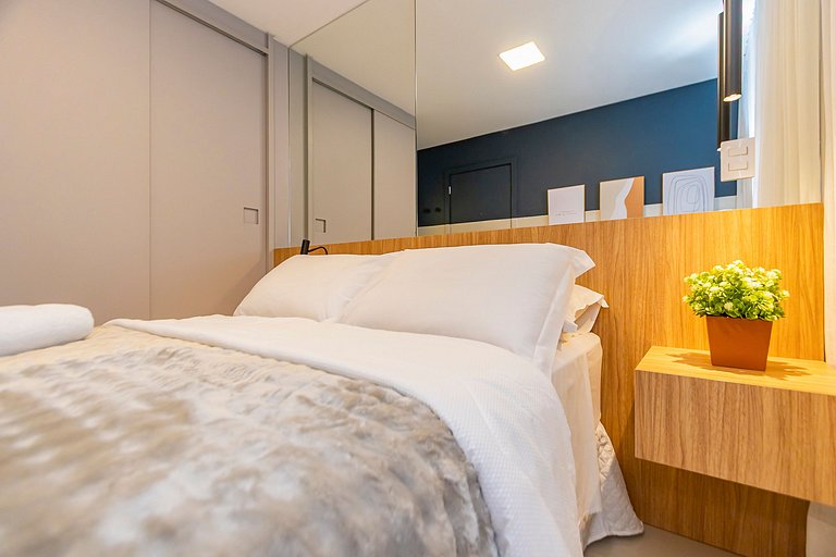 Apto de 1 Quarto Super Completo no Centro -MUV1508