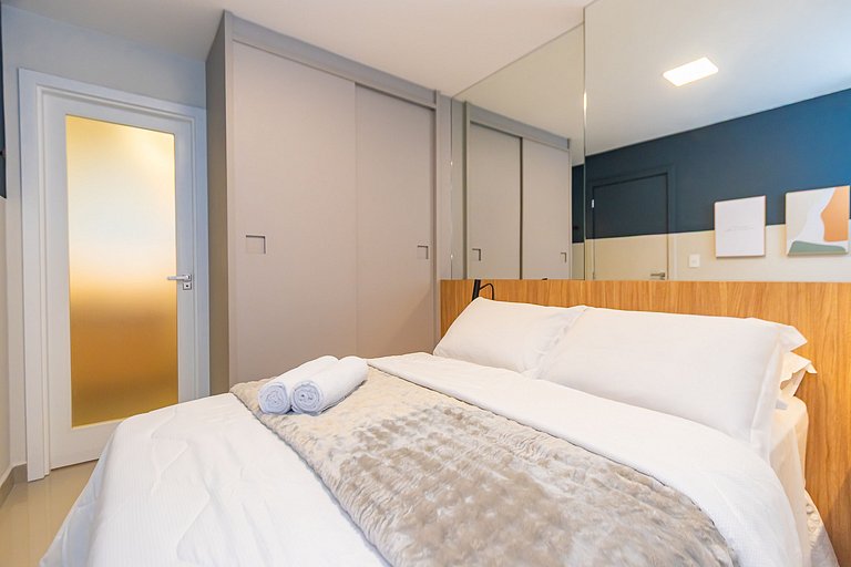 Apto de 1 Quarto Super Completo no Centro -MUV1508