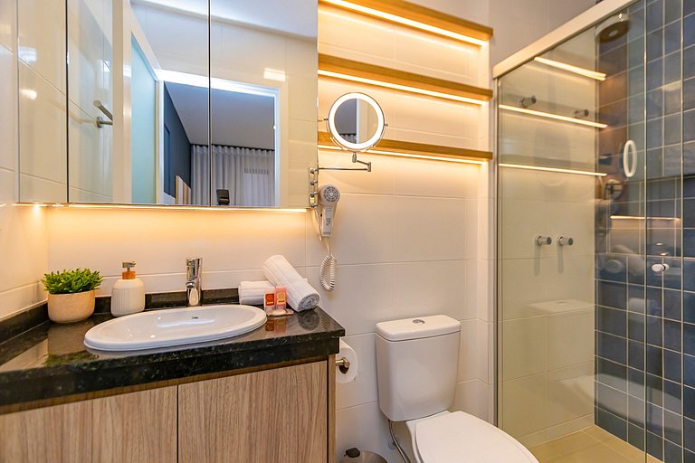 Apto de 1 Quarto Super Completo no Centro -MUV1508