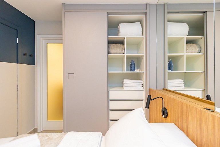 Apto de 1 Quarto Super Completo no Centro -MUV1508
