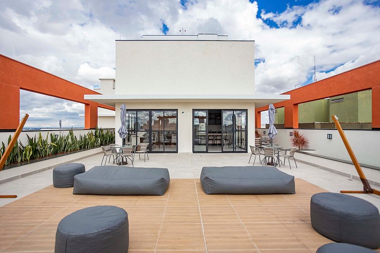 Apto de 1 Quarto Super Completo no Centro -MUV1508