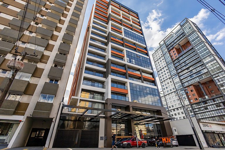 Apto de 1 Quarto Super Completo no Centro -MUV1508