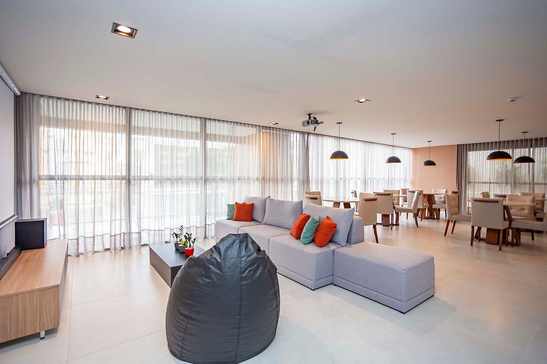 Apto de 1 Quarto Super Completo no Centro -MUV1508
