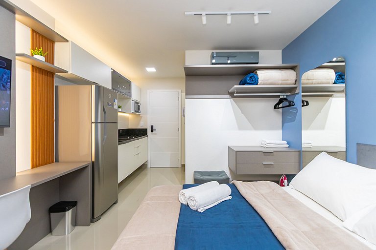 Studio Completo com A/c no Centro - MUV0812