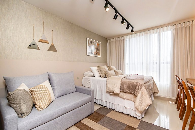 Studio Aconchegante com A/c em Ótima Região-MUV406