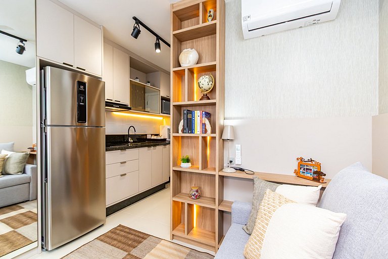 Studio Aconchegante com A/c em Ótima Região-MUV406