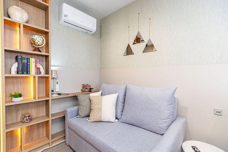 Studio Aconchegante com A/c em Ótima Região-MUV406