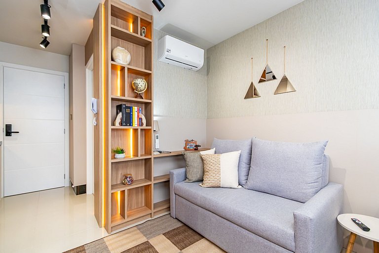 Studio Aconchegante com A/c em Ótima Região-MUV406