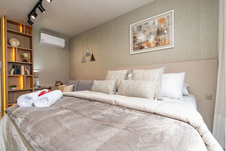 Studio Aconchegante com A/c em Ótima Região-MUV406