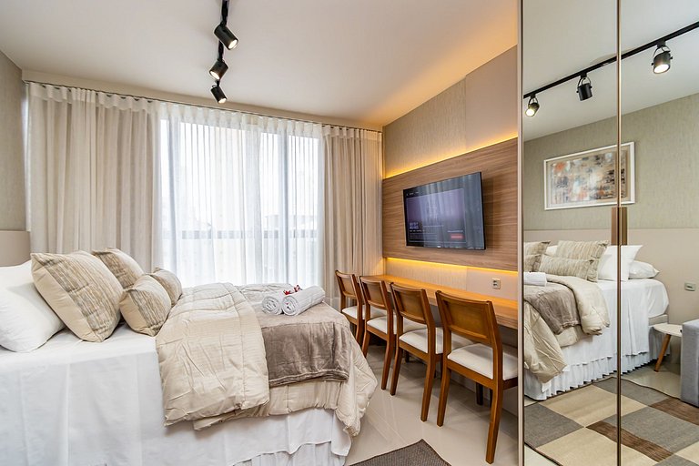 Studio Aconchegante com A/c em Ótima Região-MUV406