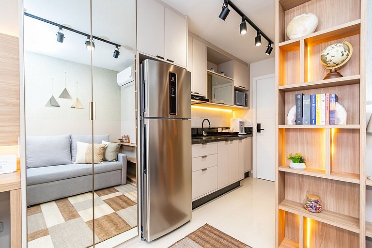 Studio Aconchegante com A/c em Ótima Região-MUV406