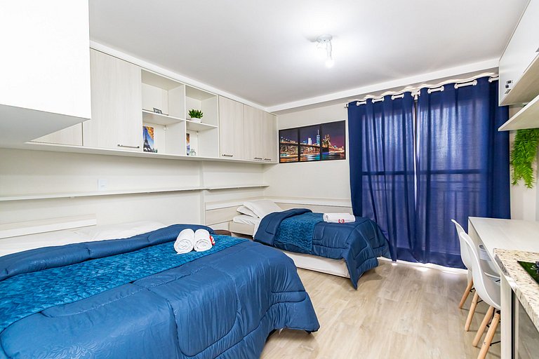 Studio 2 Camas Solteiro 1 Cama de Casal - ALL0815