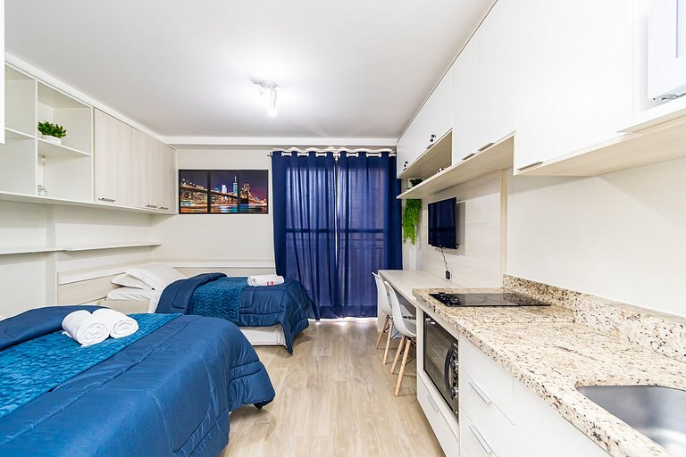 Studio 2 Camas Solteiro 1 Cama de Casal - ALL0815