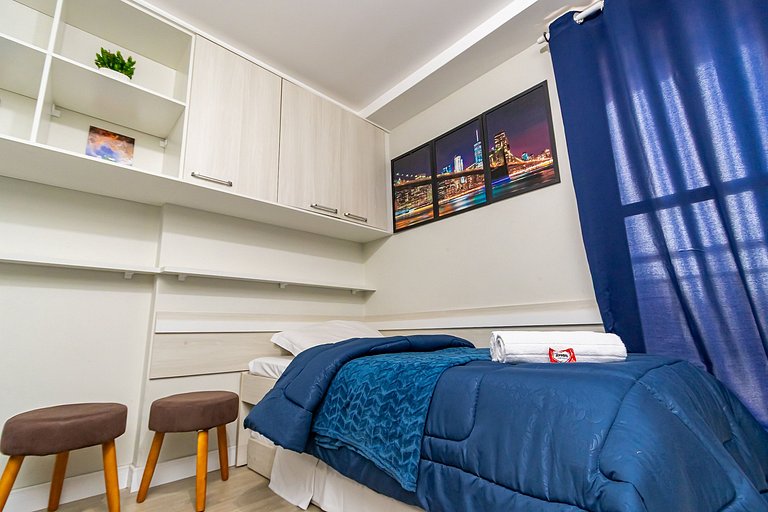 Studio 2 Camas Solteiro 1 Cama de Casal - ALL0815