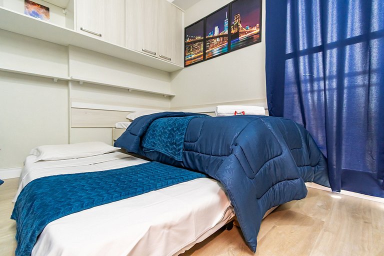 Studio 2 Camas Solteiro 1 Cama de Casal - ALL0815