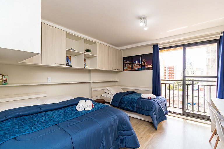 Studio 2 Camas Solteiro 1 Cama de Casal - ALL0815