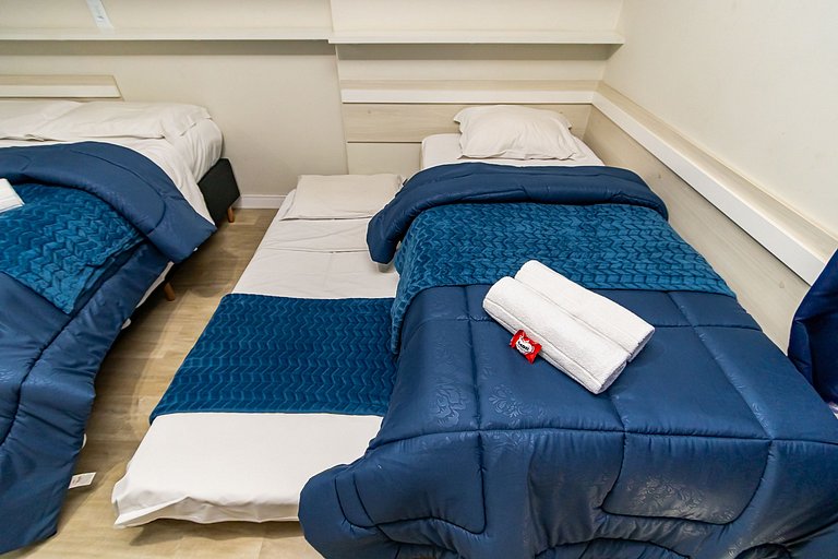 Studio 2 Camas Solteiro 1 Cama de Casal - ALL0815