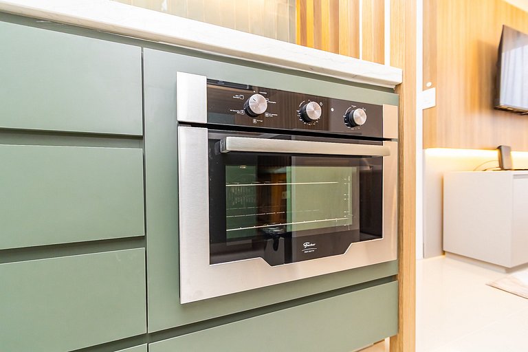 Apto de 1q Completíssimo com Garagem - MUV1603