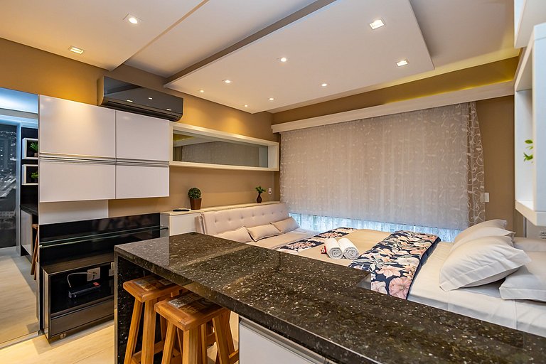 Studio Premium com Garagem no 28º andar - MID2809