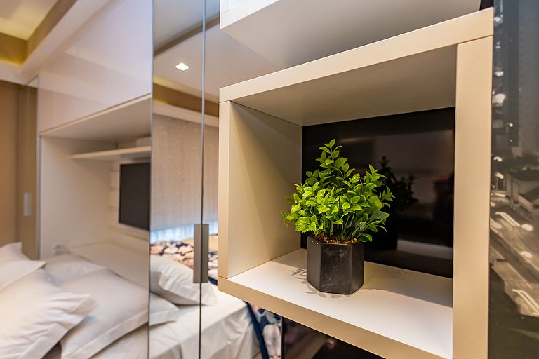 Studio Premium com Garagem no 28º andar - MID2809